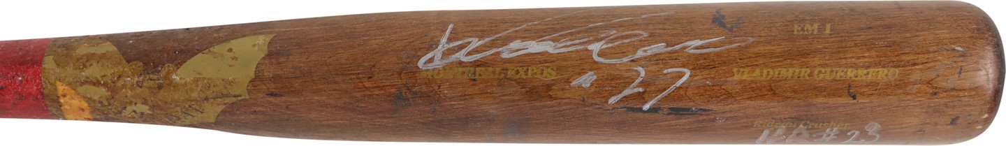 Baseball Equipment - 7/13/02 Vladimir Guerrero HR #23 Montreal Expos Signed Game Used Bat (Sourced from Vlad's Agent)