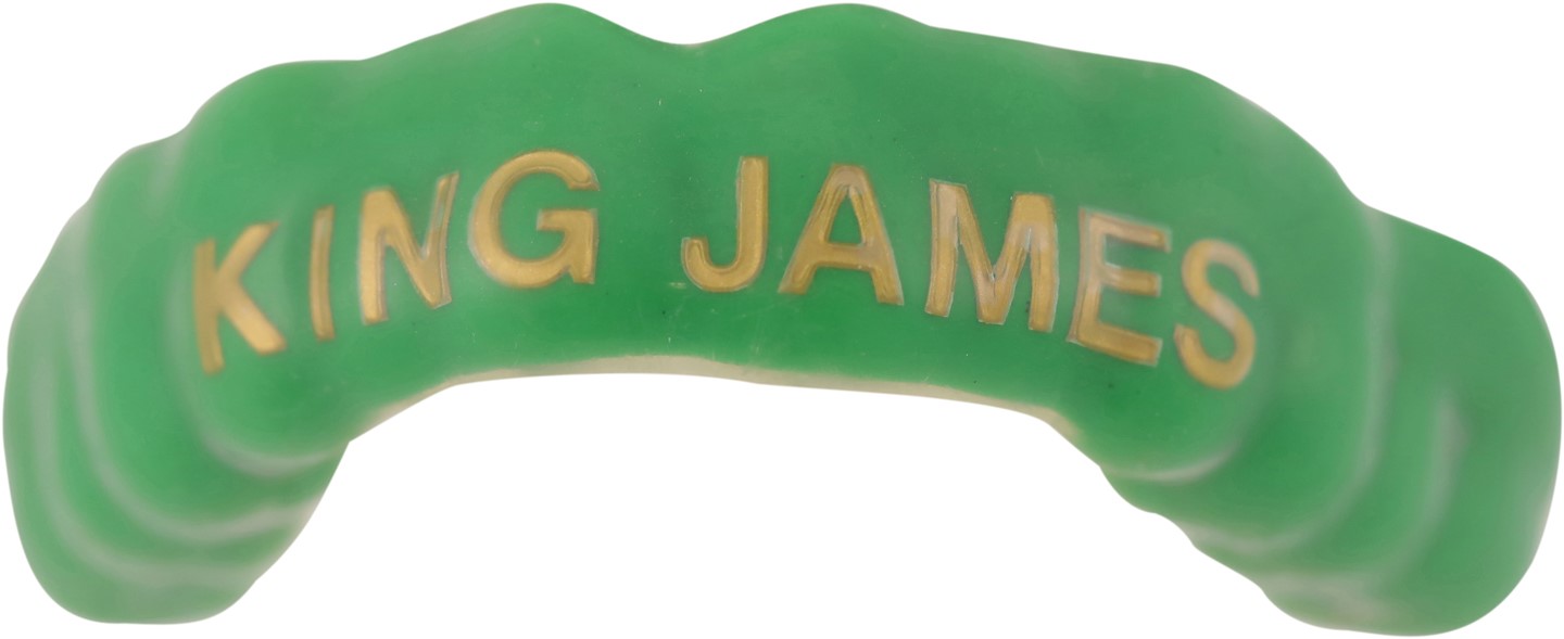 - 2003 LeBron James St. Vincent-St. Mary High School "King James" Game Worn Mouth Guard (SVSM Employee Provenance)