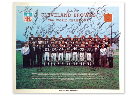 - 1964 Cleveland Browns Team Signed Photo (18x22”)