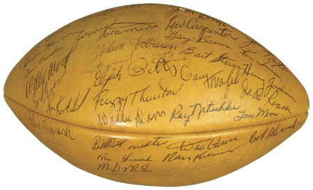 - 1962 Green Bay Packers Autographed Football