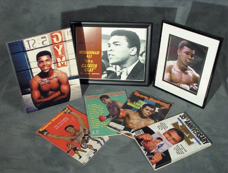 - Muhammad Ali Signed Magazine and Photo Collection (9)