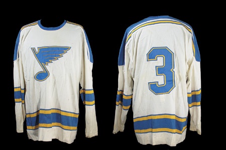 - 1970-71 Al Arbour St. Louis Blues Game Worn Jersey