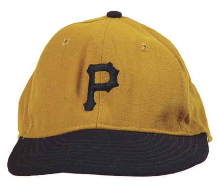 Clemente and Pittsburgh Pirates - 1973 Dave Parker First Major League Game Worn Cap