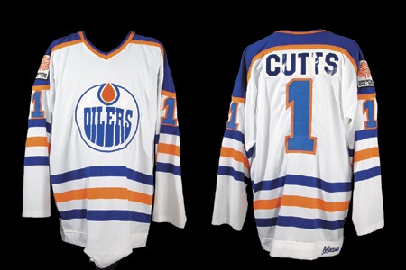 - 1979-80 Don Cutts First Year Edmonton Oilers Game Worn Jersey