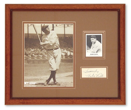 - Babe Ruth Signature Display (15.5x18”)