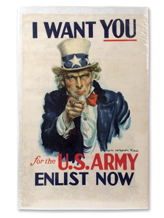 Political - “I Want You” WWII Army Poster (26x40”)