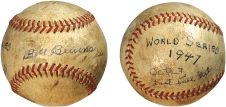 Dodgers - The Bill Bevens 1947 World Series Last Ball Hit