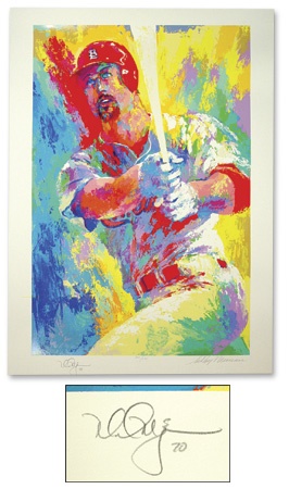 - Mark McGwire Signed Lithograph by Neiman (33x47”)