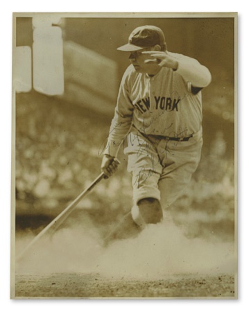 Carl Fischer - Babe Ruth Signed Photograph (8x10”)