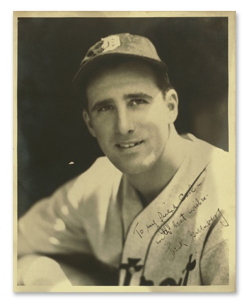 Carl Fischer - Hank Greenberg Autographed Photograph by Burke