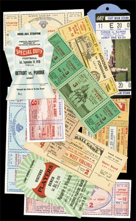 - 1930’s-50’s Pro/College Football Tickets & Assorted Passes (73)