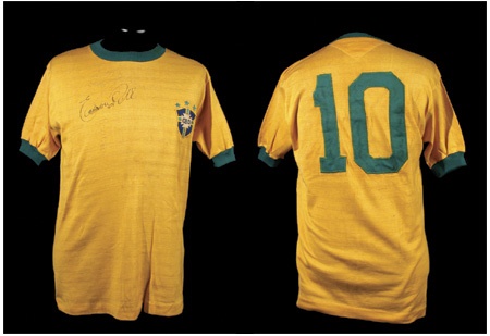 - 1970 Pele Legendary #10 Game Worn Jersey