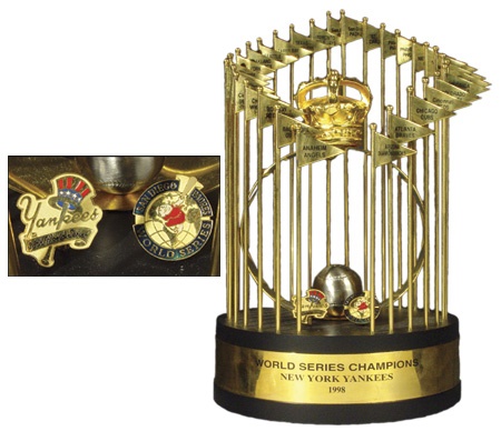 NY Yankees, Giants & Mets - 1998 New York Yankees World Series Trophy