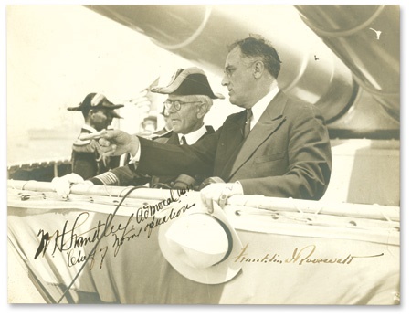 - 1940’s Franklin Delano Roosevelt Signed Photograph (7x9”)
