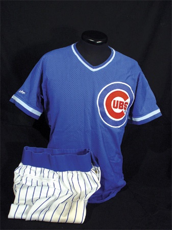 - 1988 Greg Maddux Game Worn Pants and Batting Practice Jersey