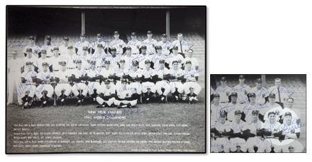 NY Yankees, Giants & Mets - 1961 New York Yankees Team Signed Photo