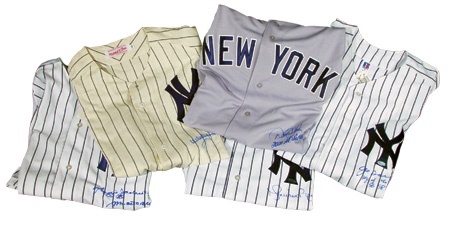- Autographed New York Yankees Game Jerseys Collection (5)