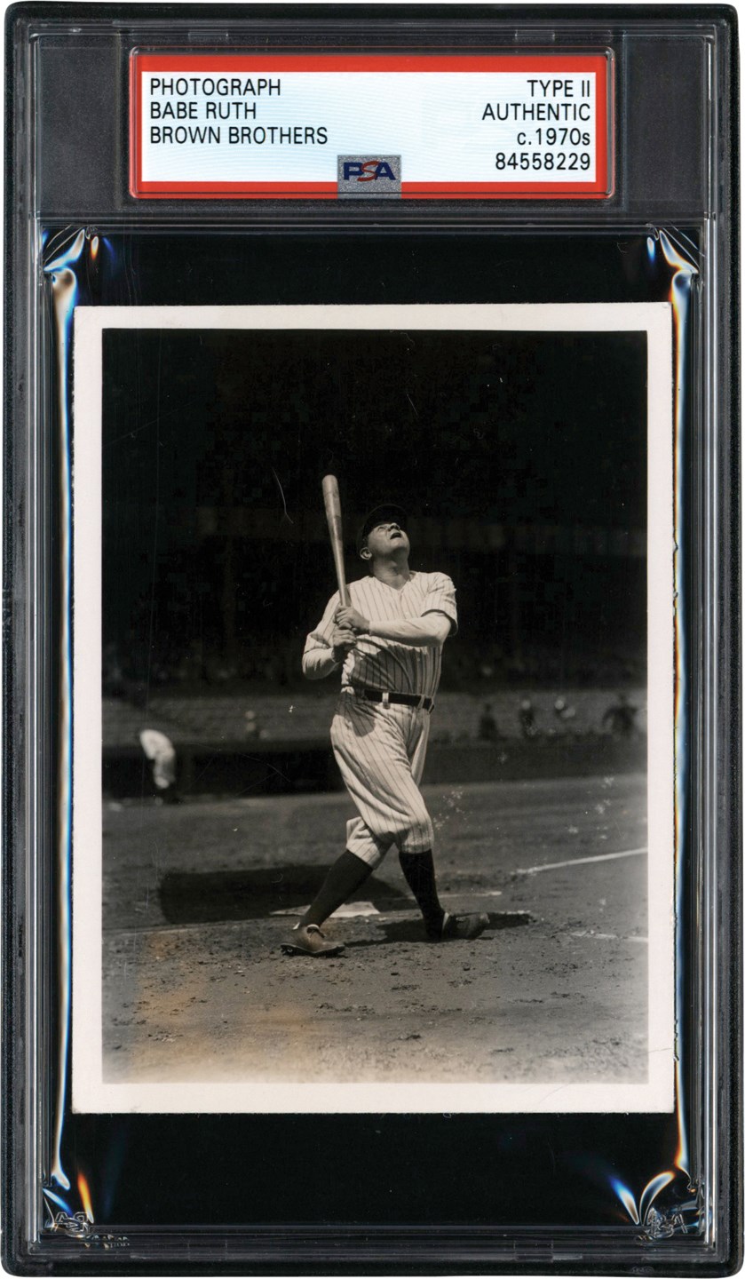 - Babe Ruth at the Plate Photograph (PSA Type II)