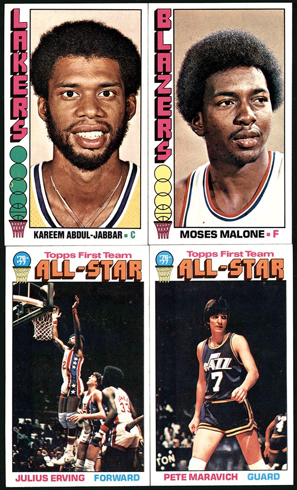 Basketball Cards - 1976-1977 Topps Basketball Complete Set (144)