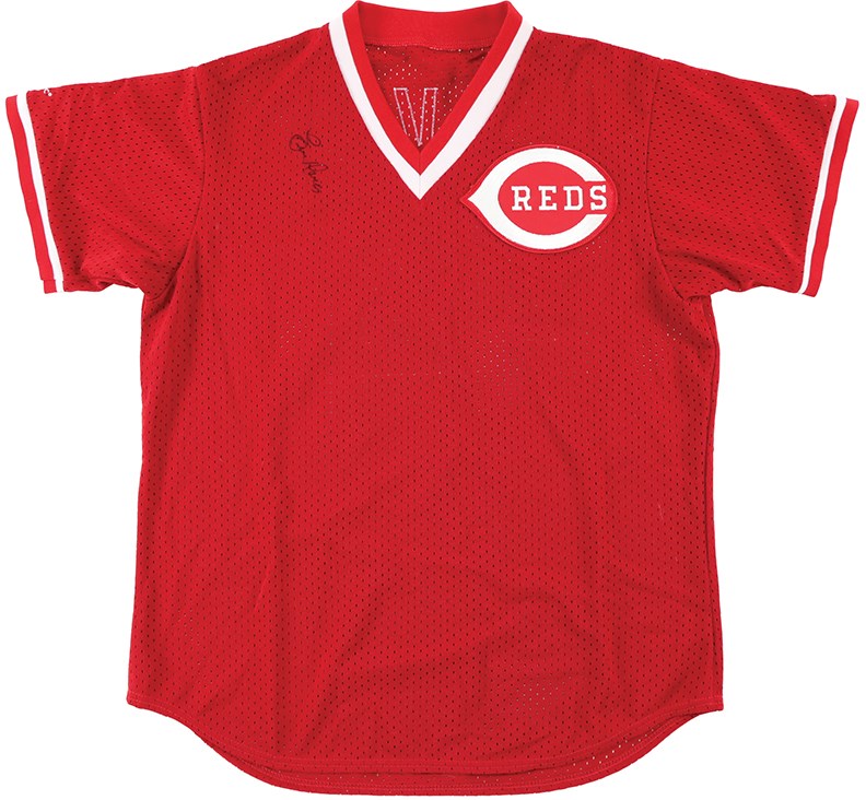 Baseball Equipment - Mid-1980s Eric Davis Cincinnati Reds Batting Practice Jersey