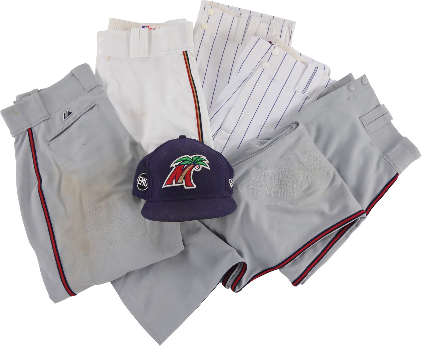 Baseball Equipment - Minnesota Twins Game Used Pants & Cap Collection w/Joe Mauer (6)