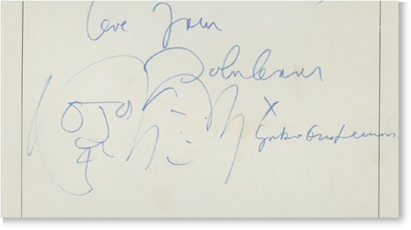 - John Lennon Autographed Calendar Page (13x9)