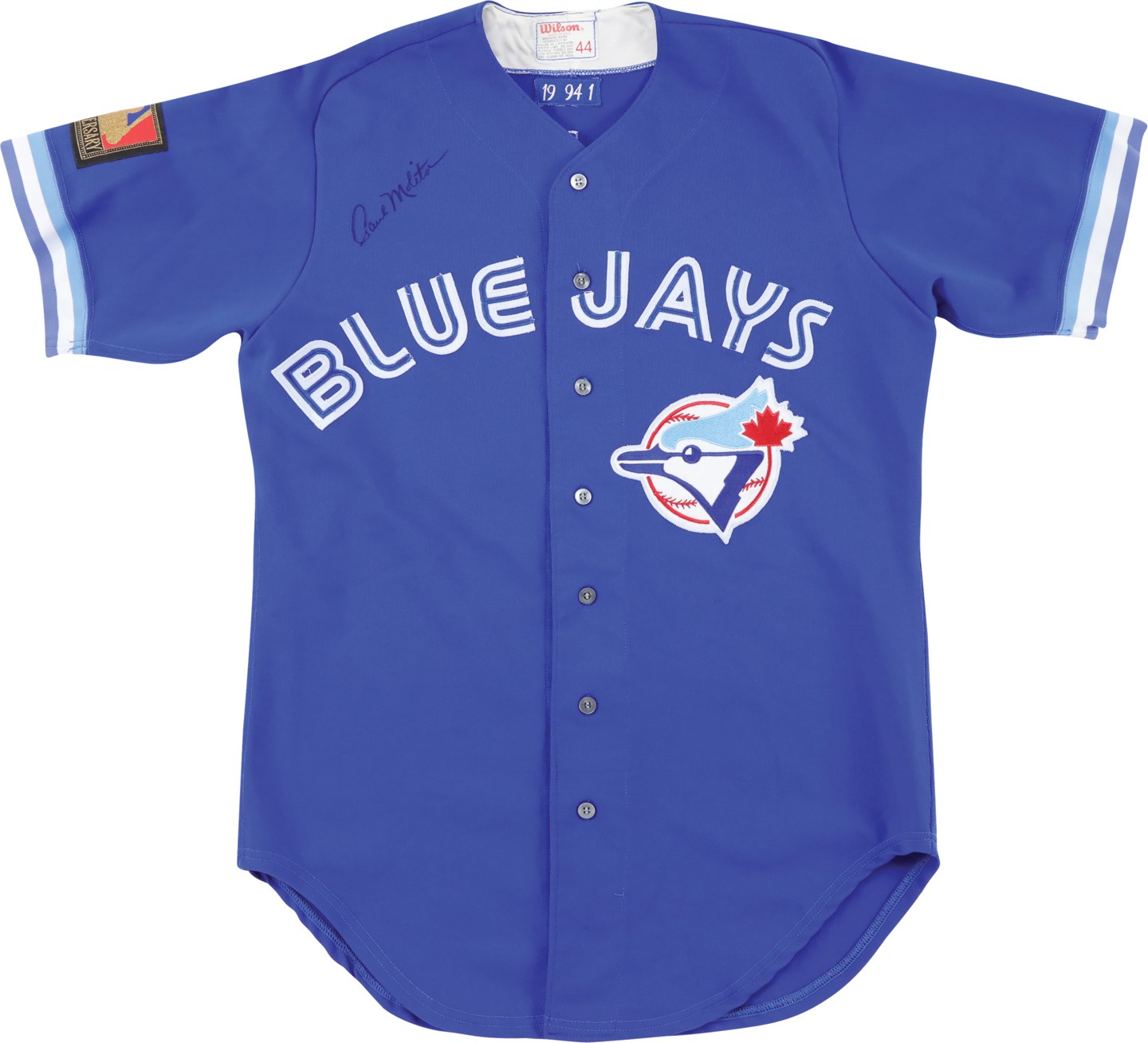 Baseball Equipment - 4/17/94 Paul Molitor Toronto Blue Jays Signed Game Worn Jersey (Photo-Matched)