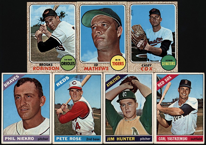 - 1966-1968 Topps Baseball Hall of Fame and Star Card Collection (7)
