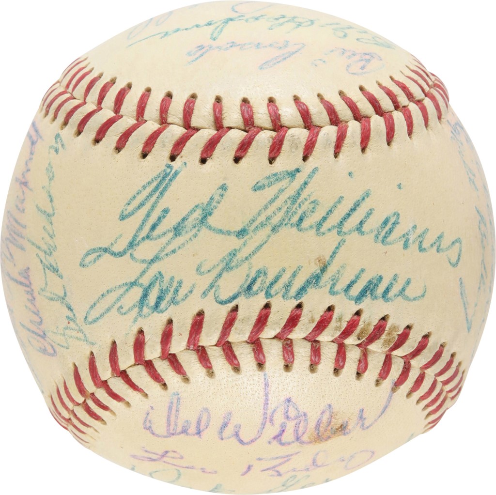 Baseball Autographs - 1954 Boston Red Sox Team-Signed Baseball w/Ted Williams