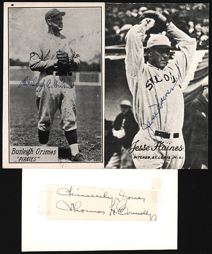 - Hall of Fame Signature Collection (25)  w/Connolly, Klem, Haines & Hooper