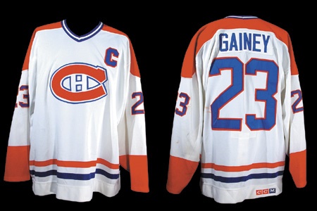 - 1980’s Bob Gainey Montreal Canadiens Game Worn Jersey