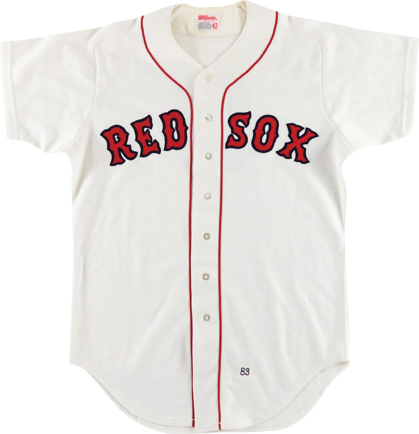 Baseball Equipment - 1983 Carl Yastrzemski Boston Red Sox Game Worn Jersey - Final Season