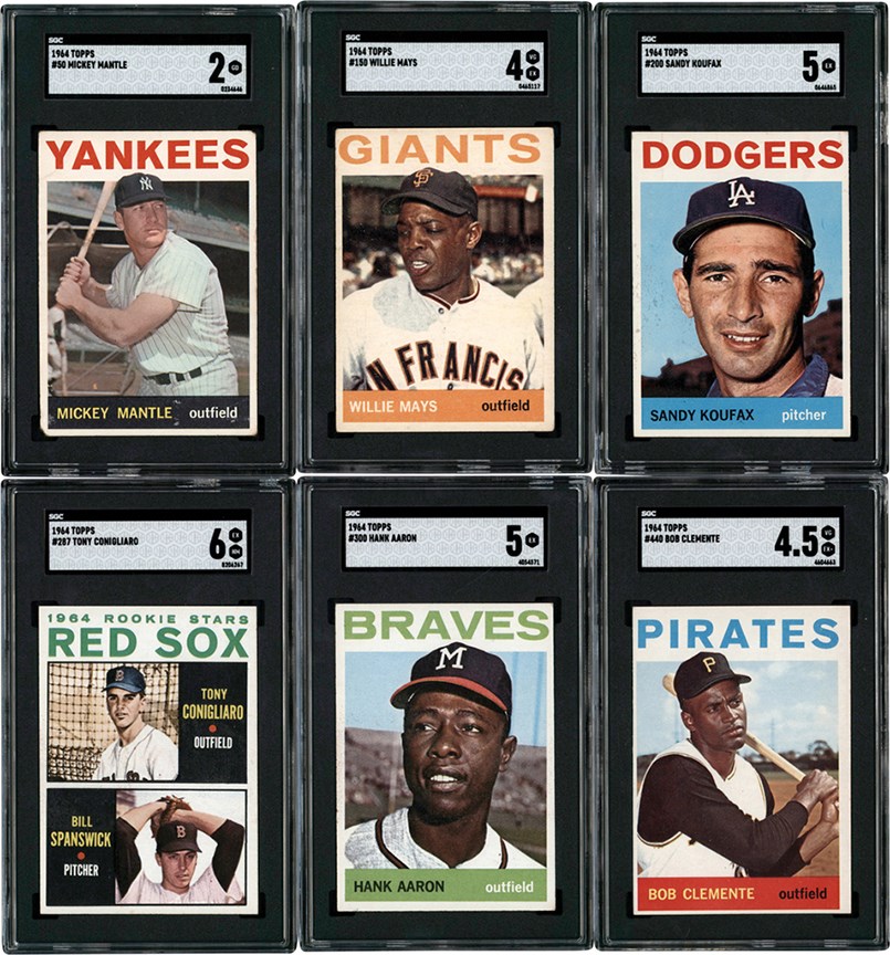 - 1964 Topps Baseball Near Complete Set (581/587) w/SGC