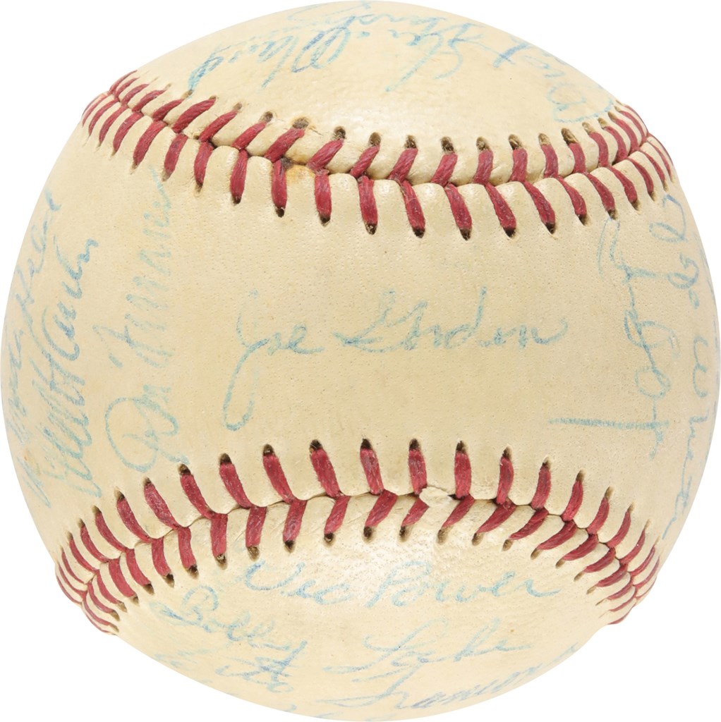 1959 Cleveland Indians Team Signed Baseball