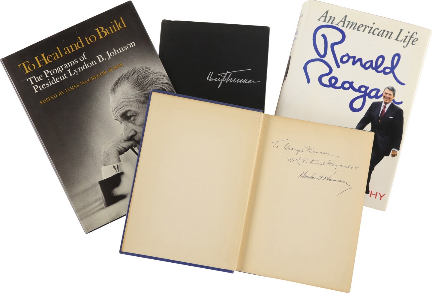 Presidential Signed Book Collection (8) w/Hoover, Truman, Johnson, and Reagan