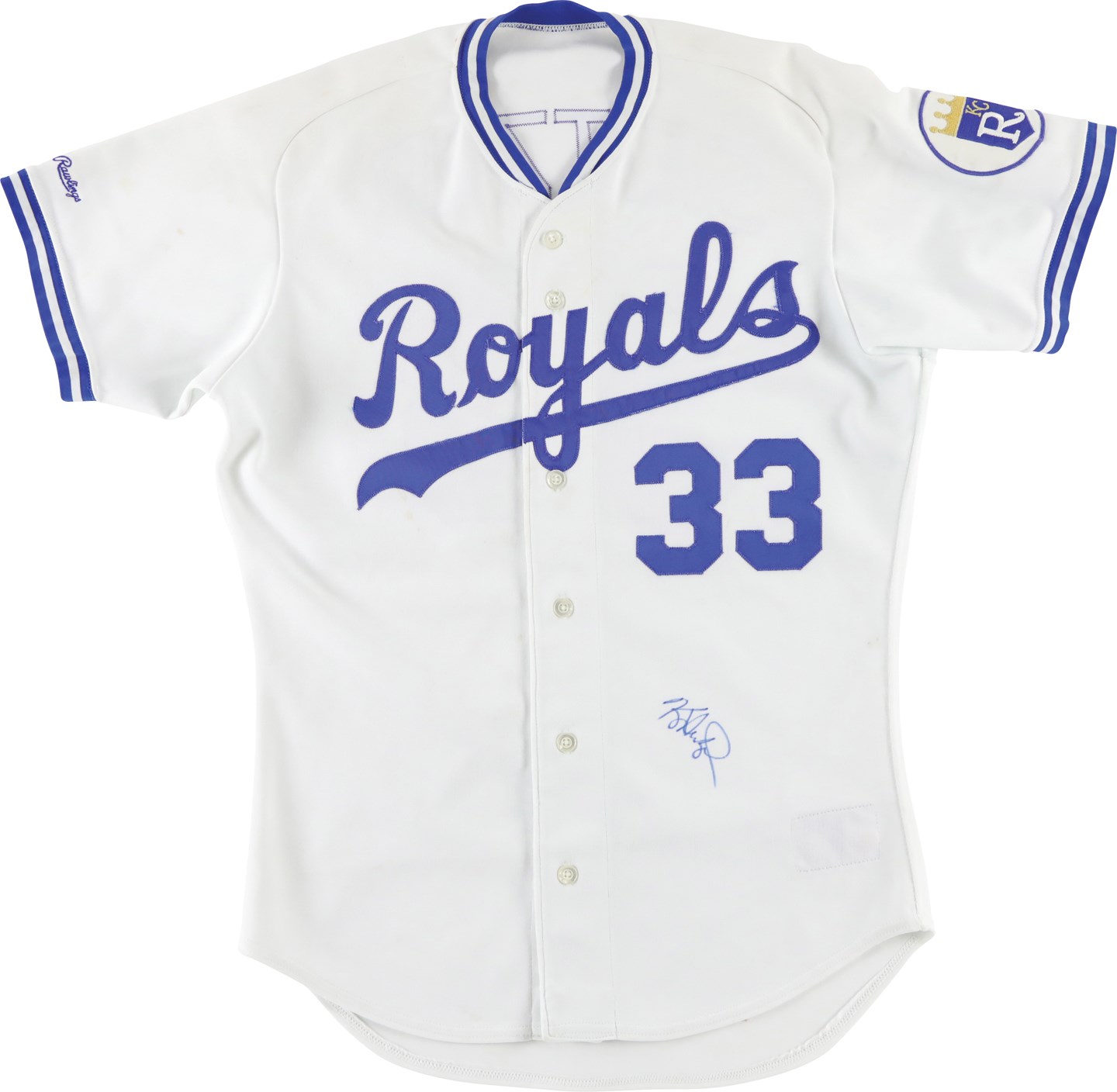 Baseball Equipment - 1988 Kevin Seitzer Kansas City Royals Signed Game Worn Jersey