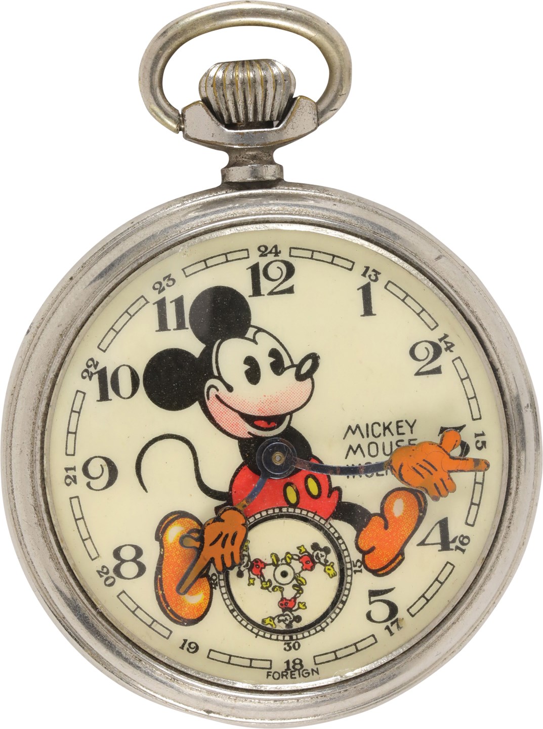 - 1934 Ingersoll Mickey Mouse Pocket Watch