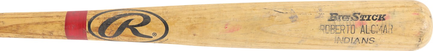 Baseball Equipment - High Grade 2001 Roberto Alomar Cleveland Indians Game Used Bat