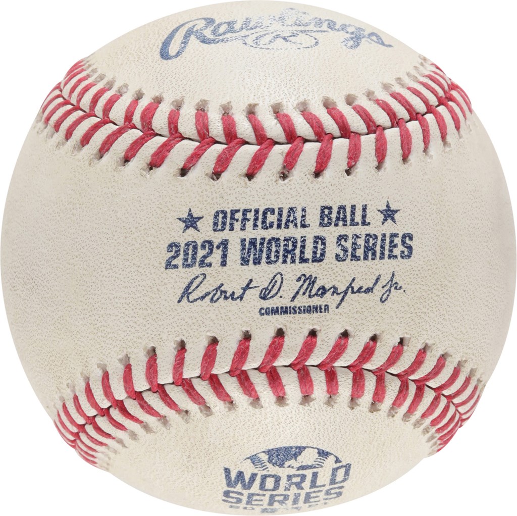 Baseball Equipment - Freddie Freeman 2021 World Series Game 5 Home Run Baseball - Longest HR of the 2021 Postseason (Fan Provenance)