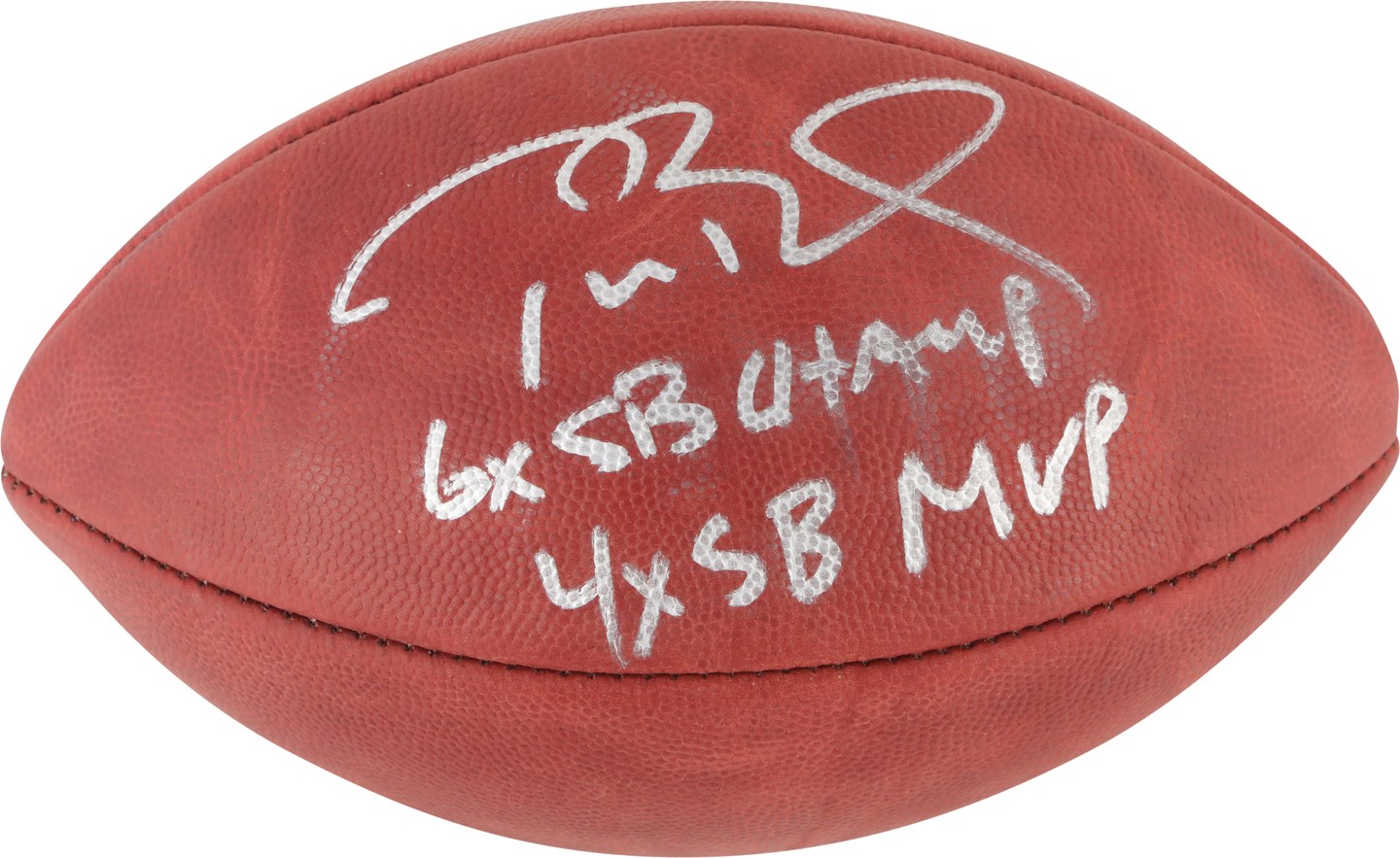 - Tom Brady Specially Inscribed Official Super Bowl LIII Football ("6X SB Champ 4XSB MVP")