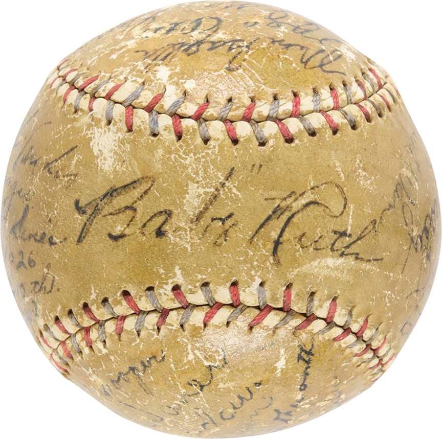 Baseball Autographs - Hall of Famers and Greats Signed Baseball w/Babe Ruth, Hornsby & Alexander (JSA)