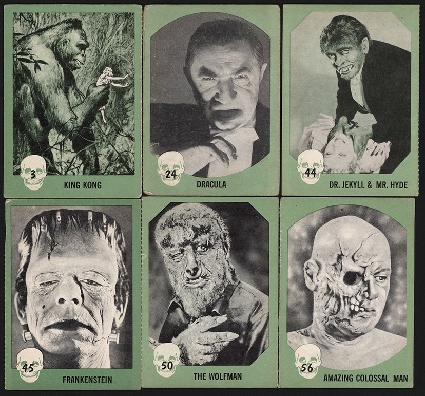 Non-Sports Cards - 1961 Nu-Card Horror Monster Card Collection (90)