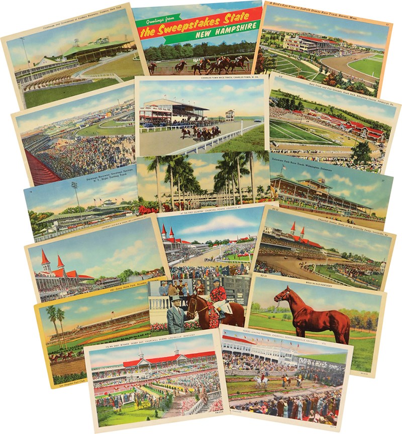- Vintage Horse Racing Postcard Collection (50)