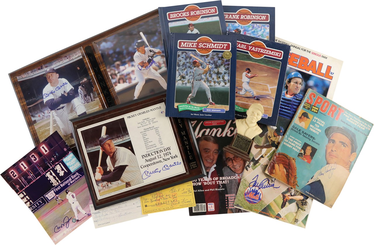 Baseball Autographs - Hall of Fame Autograph Collection w/Mantle (14)
