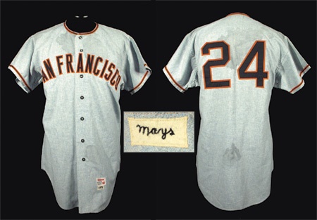 - 1971 Willie Mays San Francisco Giants Game Worn Jersey