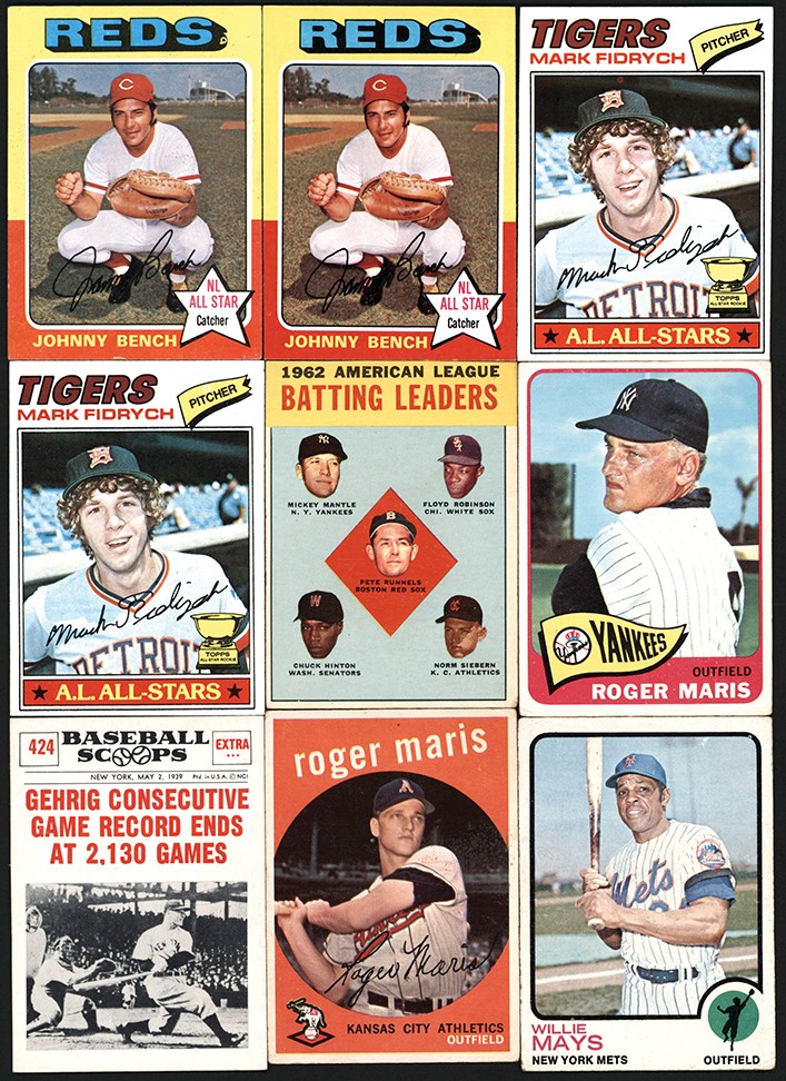 - 20th Century Baseball Collection w/1973 Candy Lids & Other Odd Ball Issues (550+)