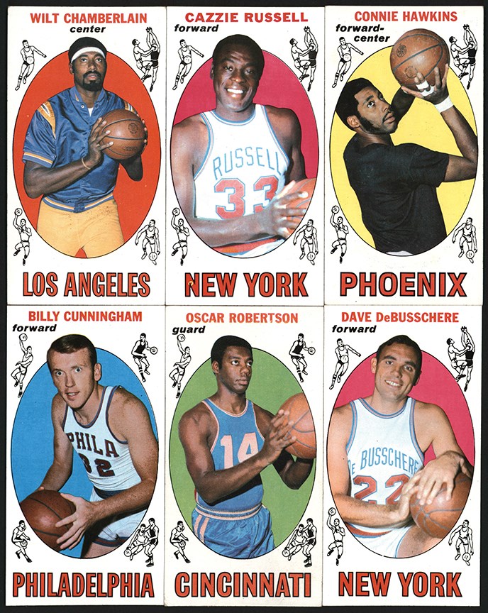 Basketball Cards - 1969-1970 Topps Basketball Card Collection (24) w/Chamberlain