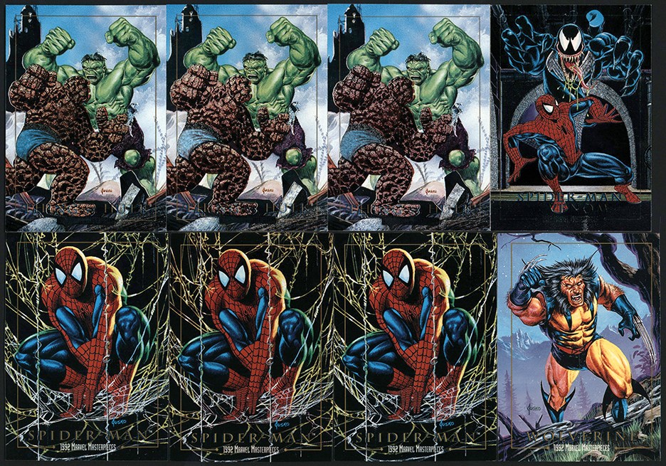 Non-Sports Cards - 1992 SkyBox Marvel Masterpieces Iconic Characters Collection (16) w/Battle Spectra