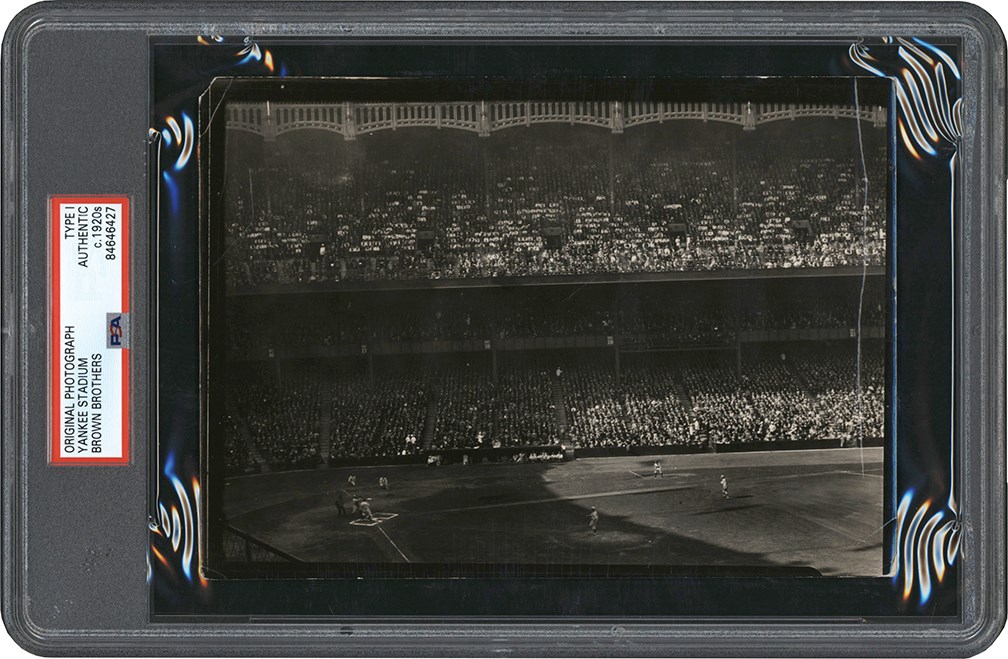 - 1920s Yankee Stadium Game-in-Progress Photograph (PSA Type I)