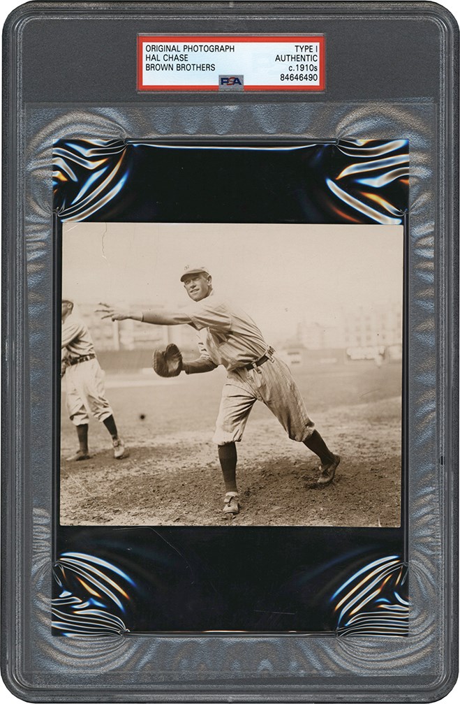 - 1912 Hal Chase New York Highlanders Photograph (PSA Type I) - First Season in Pinstripes